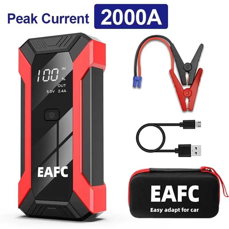 2000A/1200A/1000A Car Jump Starter Portable 6L/4L Power Bank Emergency Car Booster Device Car Charger Starting for SUV Truck