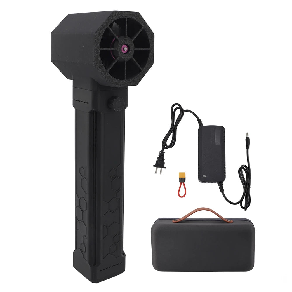 Turbo Jet Fan Handheld Powerful Air Blower LED Lighting Turbo Fan 64Mm Brushless Motor Electric Duct Fan Thrust Blower