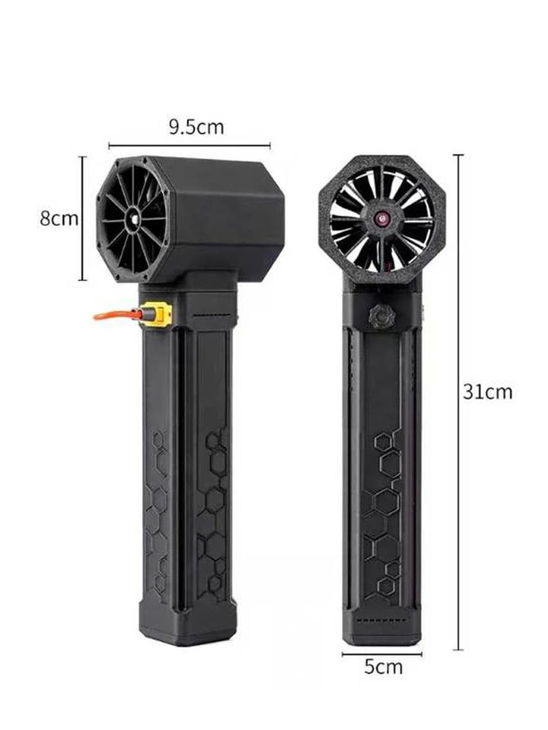 Turbo Jet Fan Handheld Powerful Air Blower LED Lighting Turbo Fan 64Mm Brushless Motor Electric Duct Fan Thrust Blower